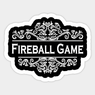 Sports Fireball Game Sticker